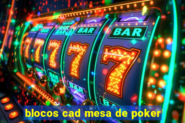 blocos cad mesa de poker