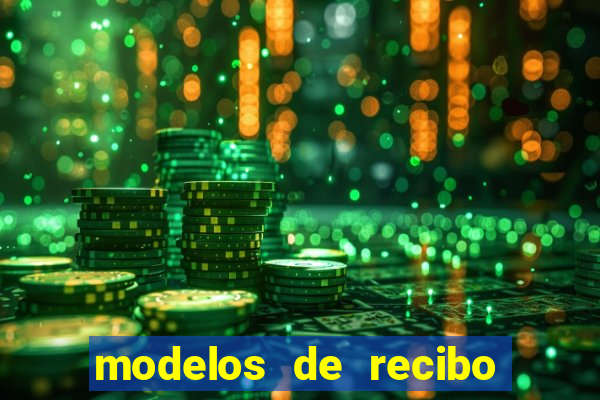 modelos de recibo de pagamento word