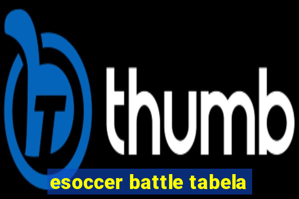 esoccer battle tabela