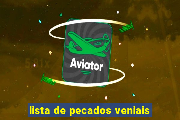 lista de pecados veniais