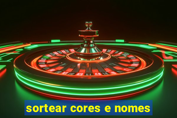 sortear cores e nomes