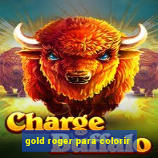 gold roger para colorir