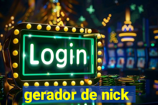 gerador de nick