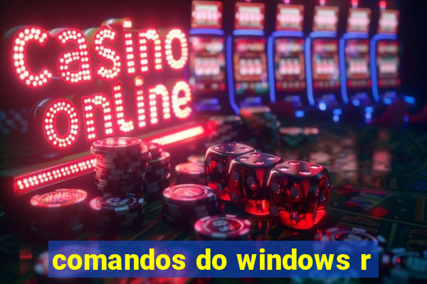 comandos do windows r