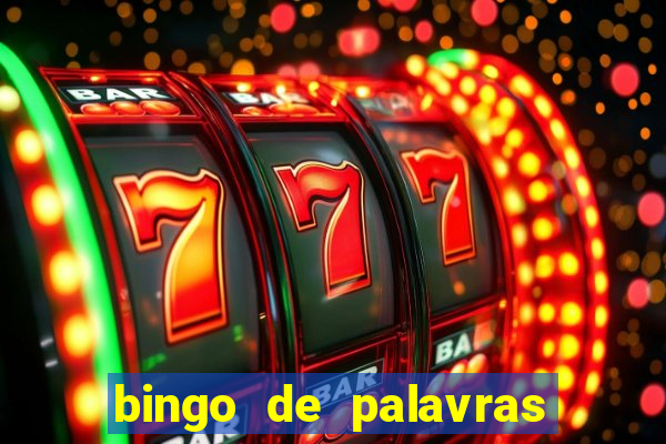 bingo de palavras 3 ano