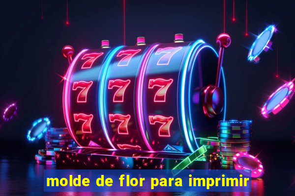 molde de flor para imprimir