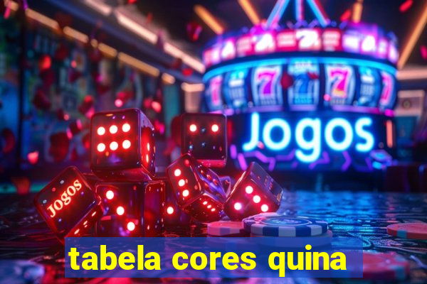 tabela cores quina