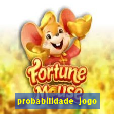 probabilidade jogo de futebol