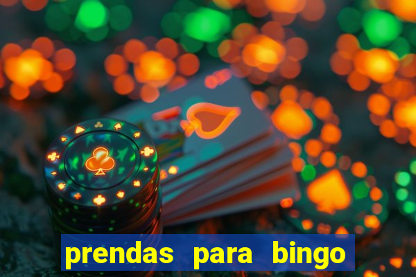 prendas para bingo de natal