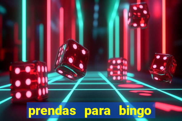 prendas para bingo de natal