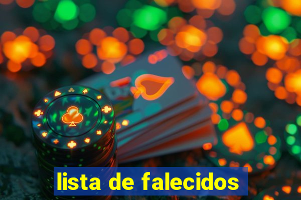 lista de falecidos