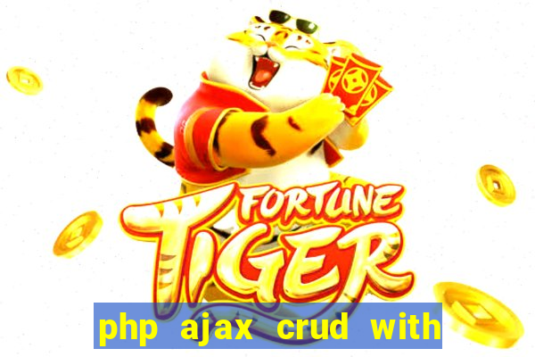 php ajax crud with datatables and bootstrap modals