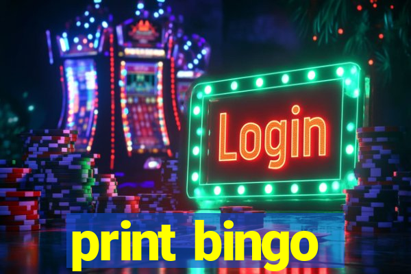 print bingo