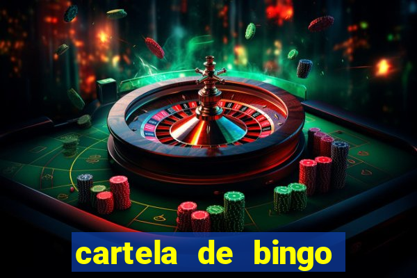 cartela de bingo cha de panela