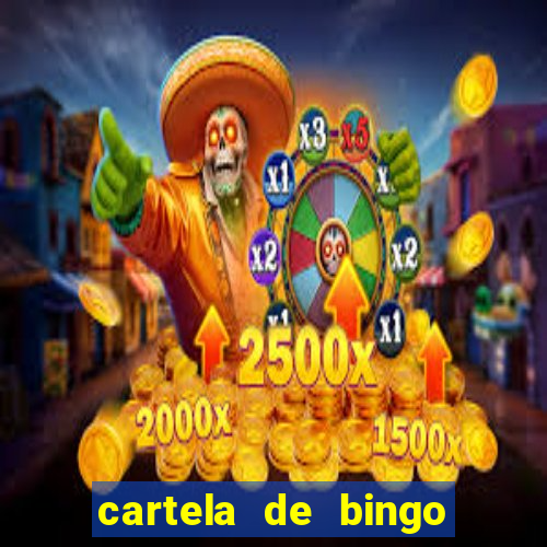 cartela de bingo cha de panela