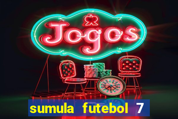 sumula futebol 7 society excel