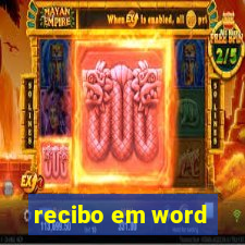 recibo em word