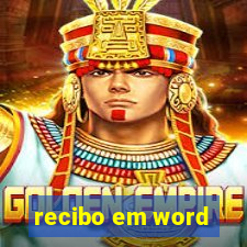 recibo em word