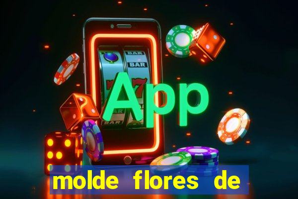 molde flores de papel para imprimir