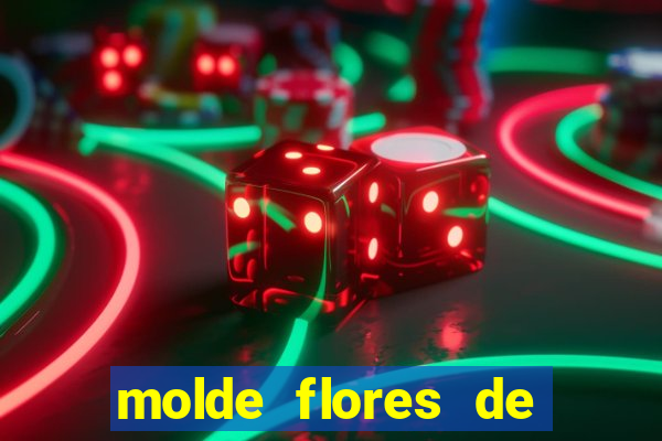 molde flores de papel para imprimir