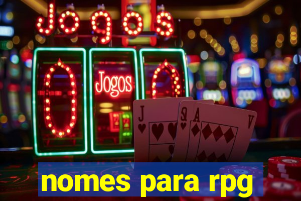 nomes para rpg