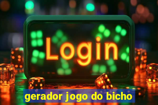 gerador jogo do bicho