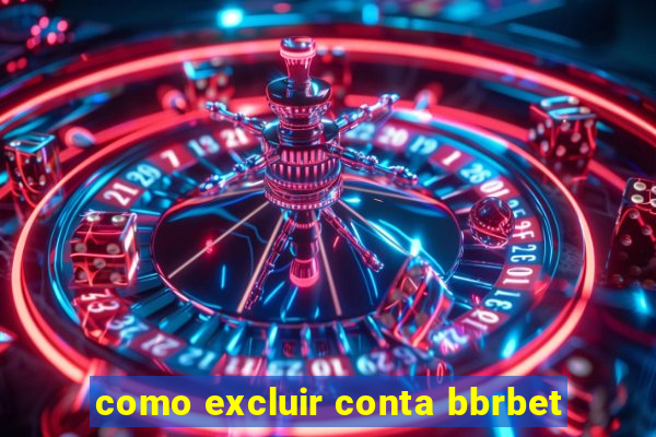 como excluir conta bbrbet