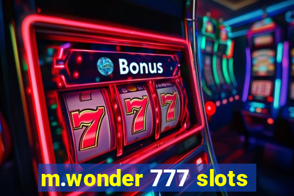 m.wonder 777 slots