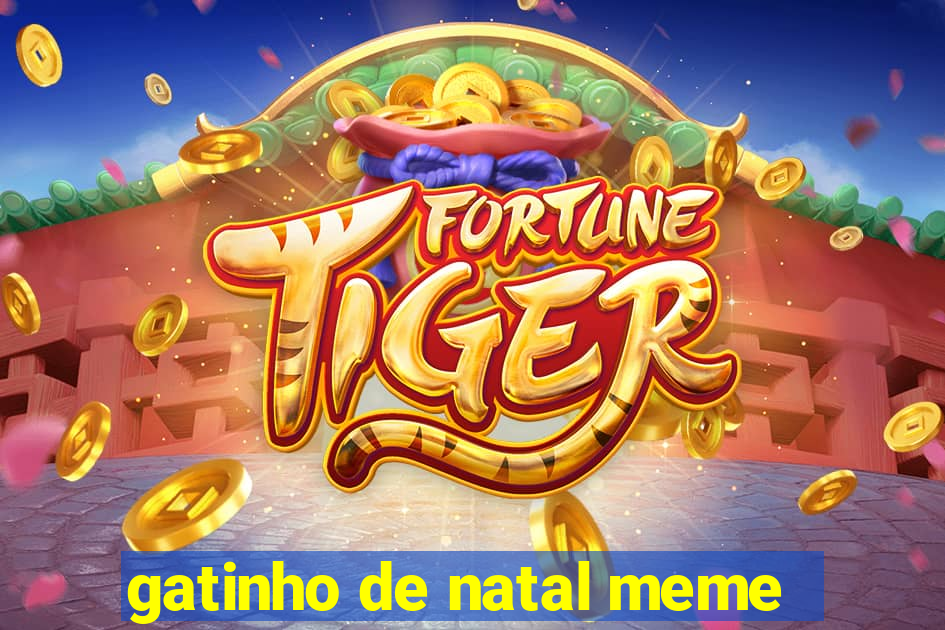 gatinho de natal meme