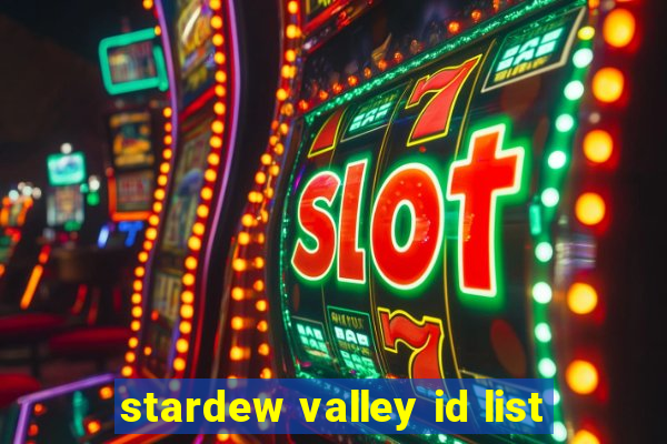 stardew valley id list