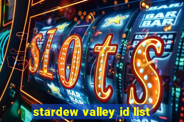 stardew valley id list