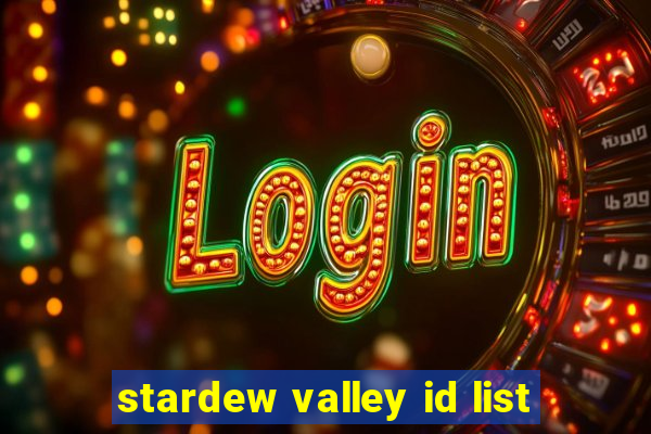 stardew valley id list