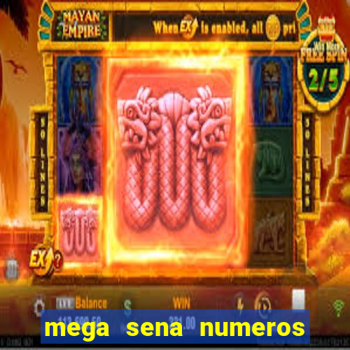 mega sena numeros que mais saem