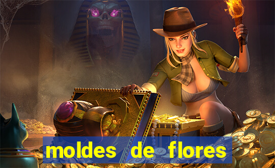 moldes de flores gigantes para imprimir