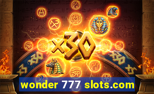 wonder 777 slots.com