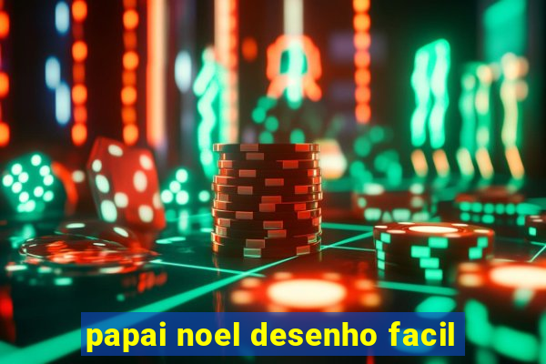 papai noel desenho facil