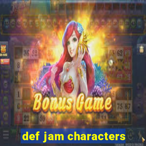 def jam characters