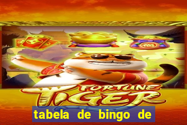 tabela de bingo de 1 a 100