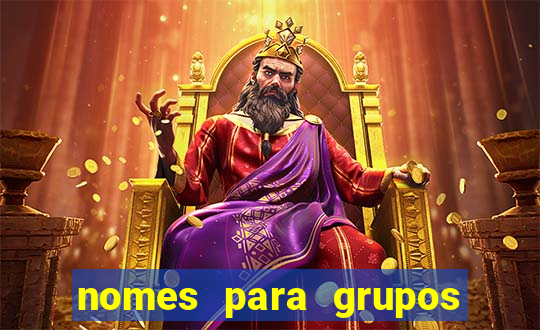 nomes para grupos de loteria no zap