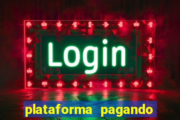 plataforma pagando bem hoje