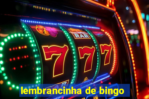 lembrancinha de bingo