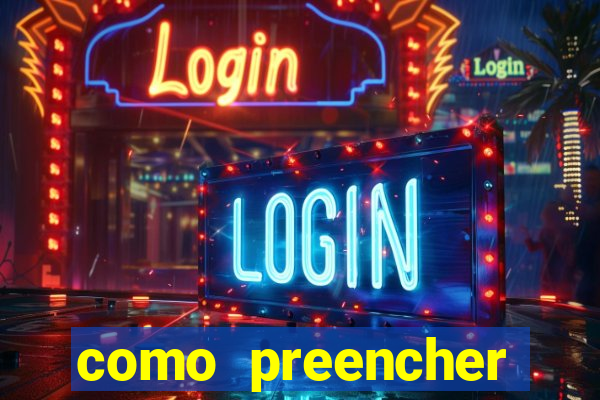 como preencher recibo de pagamento