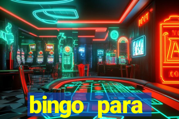 bingo para despedida de solteira para imprimir