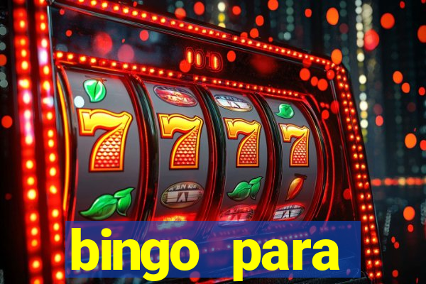 bingo para despedida de solteira para imprimir