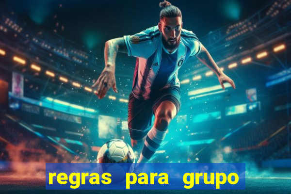 regras para grupo de futebol no whatsapp