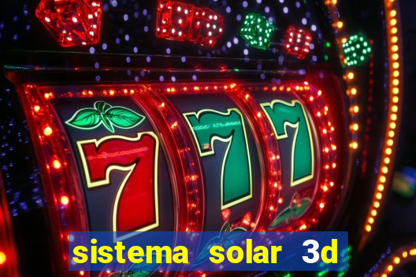 sistema solar 3d em movimento