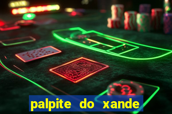 palpite do xande de hoje