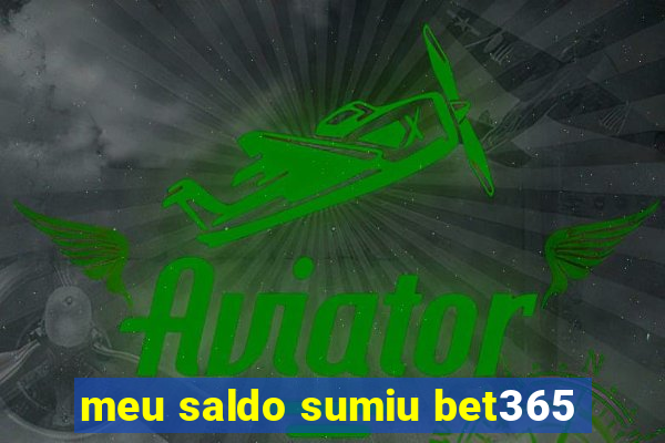 meu saldo sumiu bet365