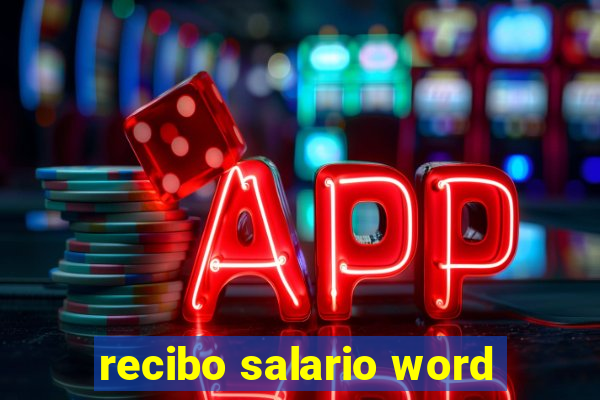 recibo salario word