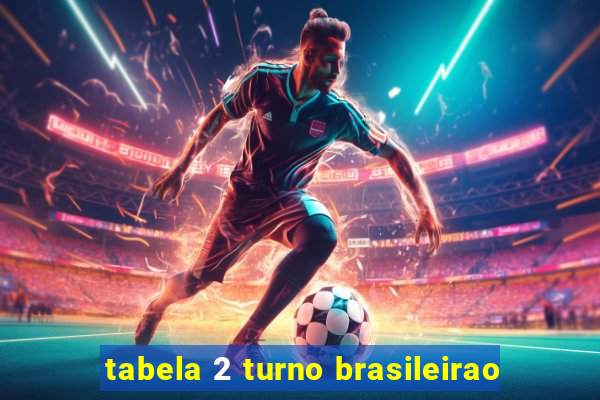 tabela 2 turno brasileirao